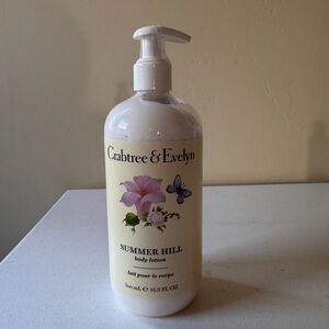 CRABTREE & EVELYN Summer Hill Body Lotion W/PUMP 500ML 16.9 FL OZ NEW BIG BOTTLE